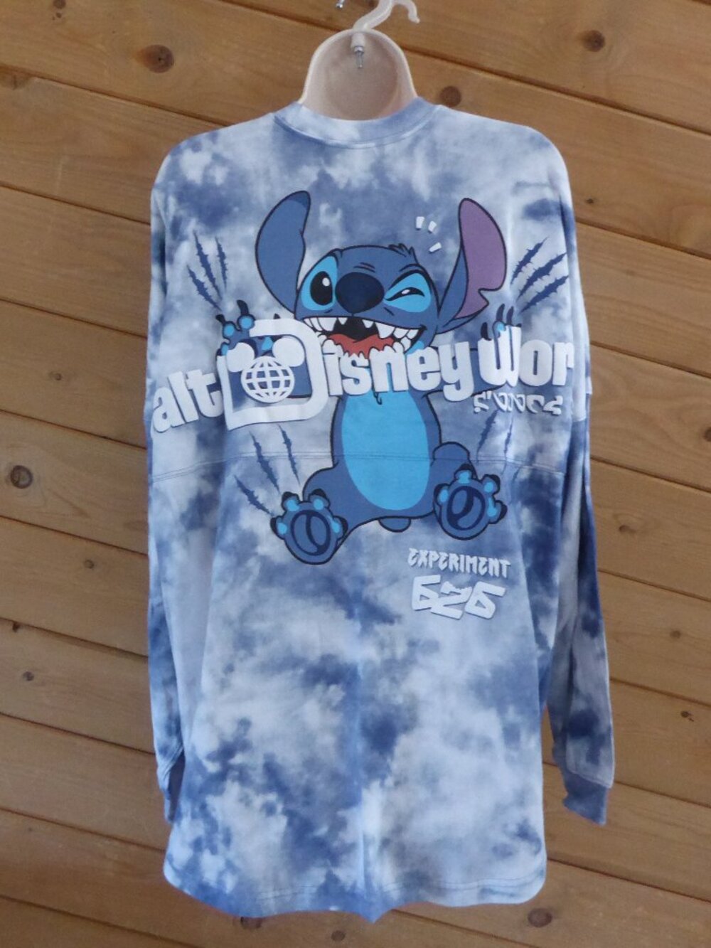 Walt Disney World Spirit Jersey Stitch Shirt Long Sleeve Tie Dye NWT Size L